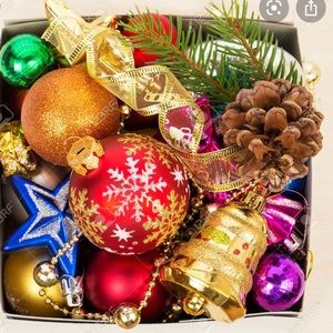 On Hold for Samantha Big box of Christmas decor